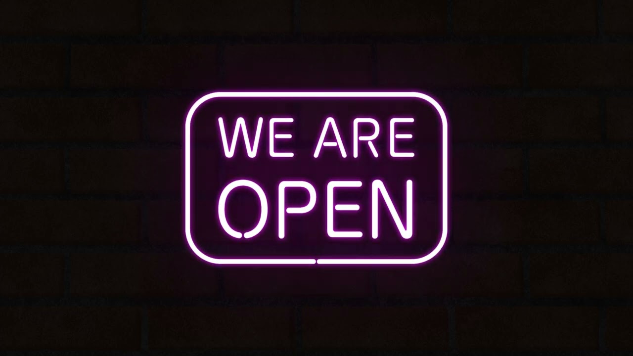 WE ARE OPEN ネオン風のサムネイル